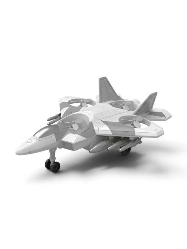 Pack Of 3 Tactical Fighter Jet Diecast Model Toy Airplane – Camouflage Toy For Kids LMI15528