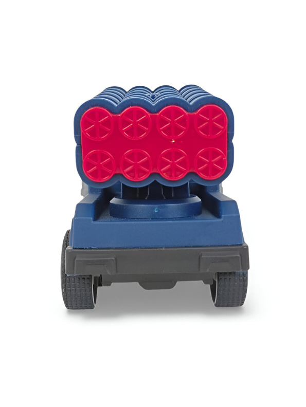 Military Missile Launcher Truck Toy | Realistic Die-Cast Army Vehicle for Kids Blue LMI15422.
