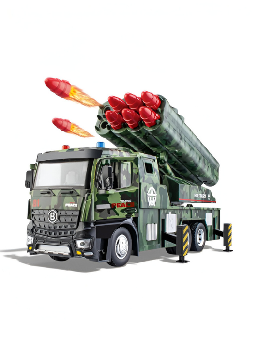 Military Missile Truck – Heavy Alloy Multi-Barrel Gun Vehicle for Defense Operations LMI15679.