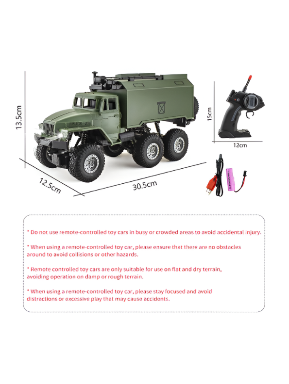 Military RC Truck Toy – Off-Road Army Crawler MD714.