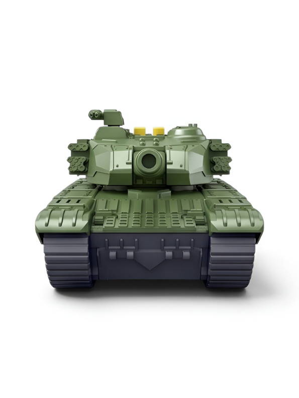 Military Tank Toy with 360-Degree Rotating Turret, Flashing Lights and Music – Interactive Diecast Army Tank Vehicle with Nursery Rhymes & Stories for Kids, Toddlers LMI16740