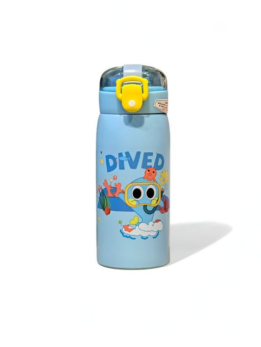 Milo 500ml Stainless Steel Kids Water Bottle – Cute Print, Leak-Proof & BPA-Free NOV11551.