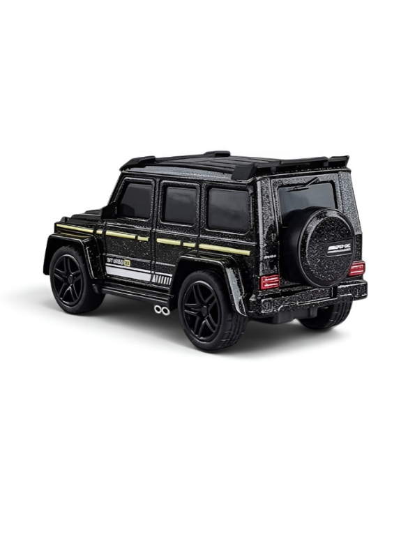 Mini 1:64 Mercedes-Benz Alloy Remote Control Car with Acrylic Display Box Black MD4.