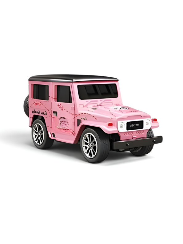 Mini 1:64 Scale RC Off-Road Land Cruiser Toy Car Pink TV5716.