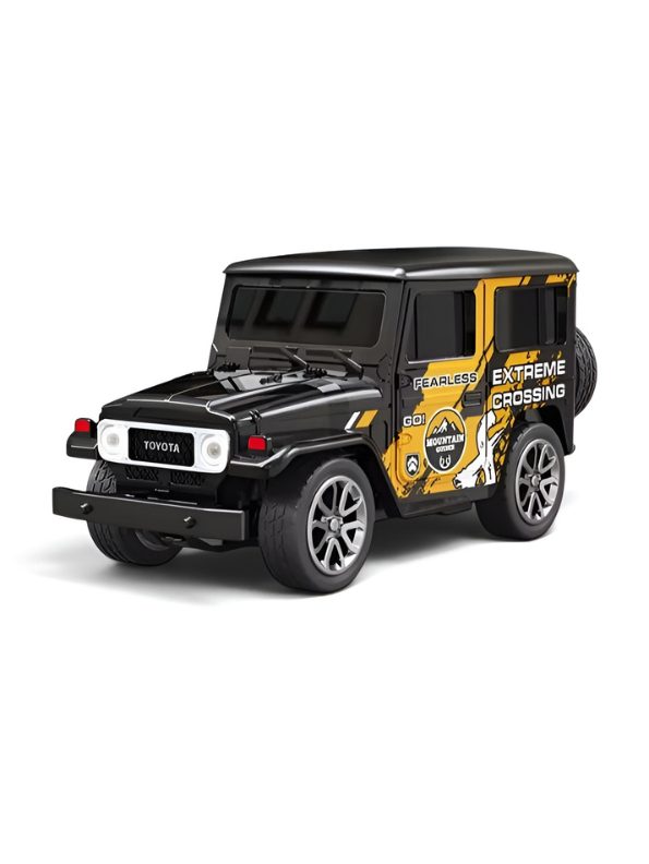 Mini 1:64 Scale RC Off-Road Land Cruiser Toy Car Black TV5716.