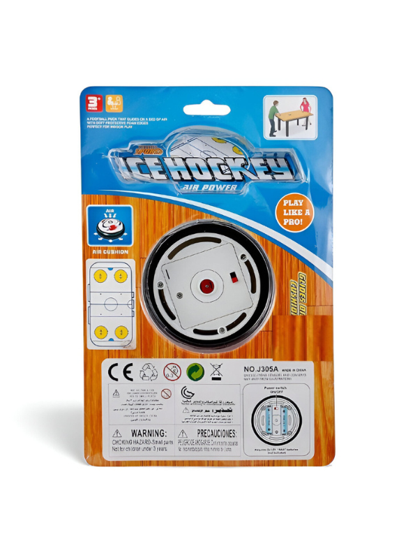 Mini Air Hockey Set for Kids – Portable Battery-Powered Hover Puck with 2 Paddles & Board | Fast-Paced Indoor Game LMI10706