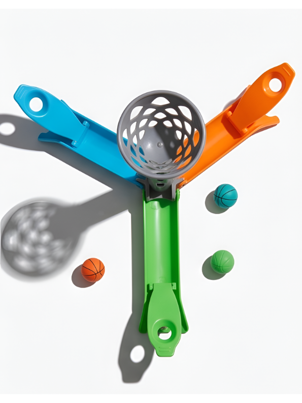 Mini Basketball Hoop Desktop Game – 3-Way Interactive Tabletop Launching Toy for Kids TV6100