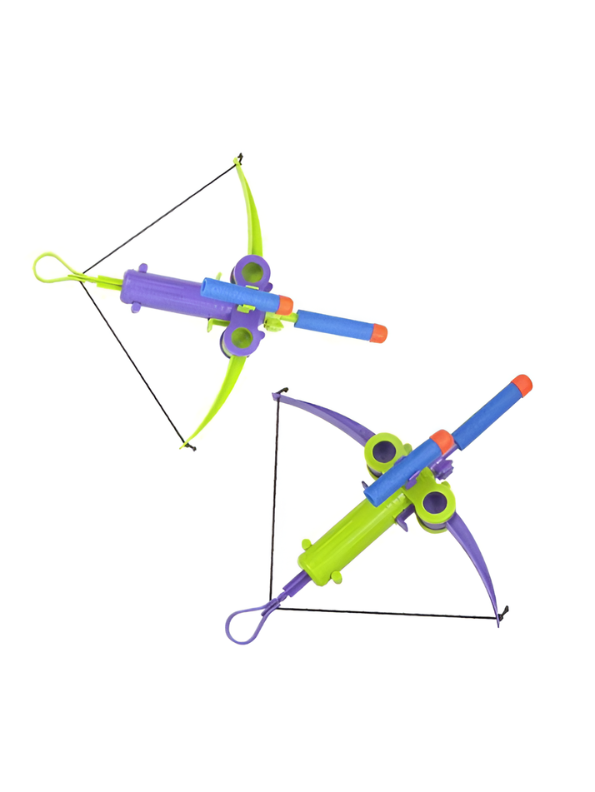 Mini Crossbow Foam Dart Blaster Toy Set – Kids Archery Bow Power Shoot Set with 6 Soft Foam Bullets & Practice Target LMI16843