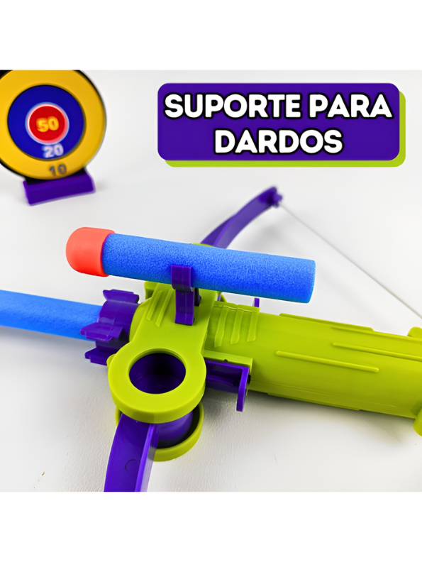Mini Crossbow Foam Dart Blaster Toy Set – Kids Archery Bow Power Shoot Set with 6 Soft Foam Bullets & Practice Target LMI16843