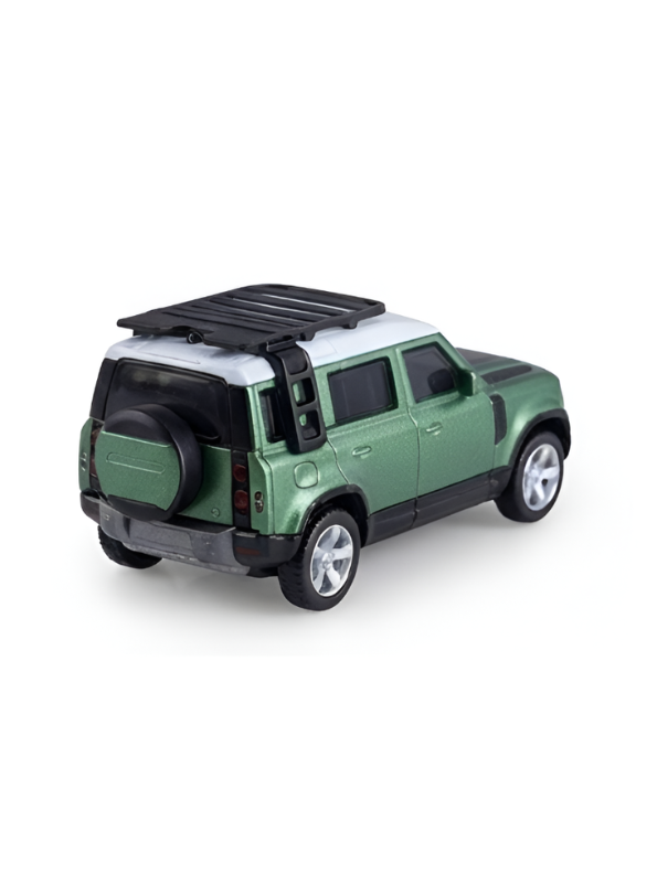 Mini Land Rover Defender 4x4 | Green Scale 1:64 RC Toy Car with Remote Control & Acrylic Display Box MD5