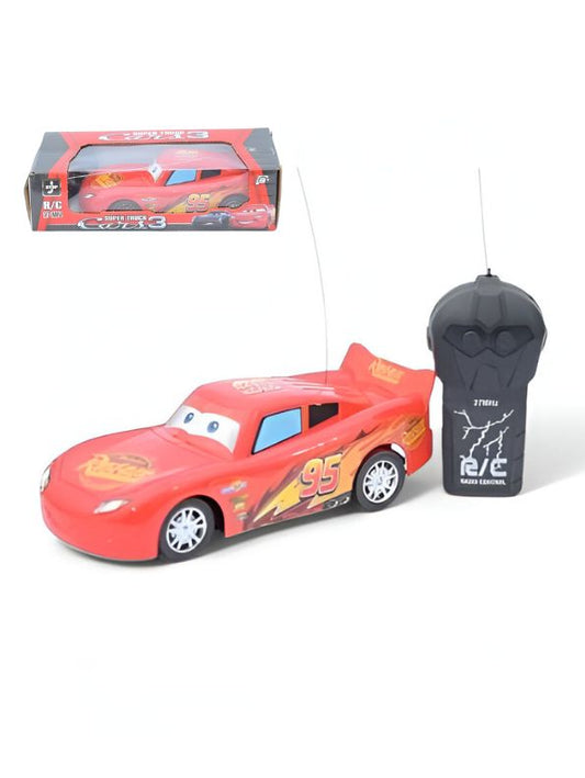 Mini McQueen Remote Control Car for Kids – Rechargeable RC Racing Toy with Lights.