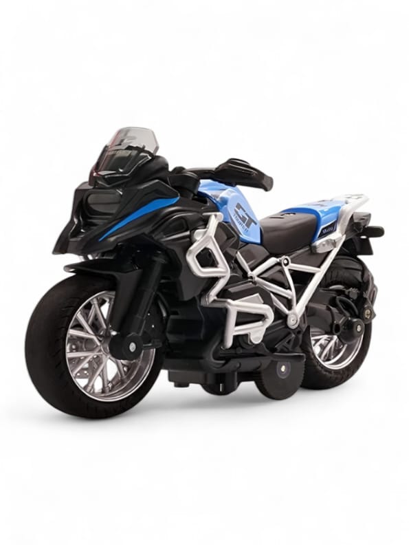 Mini Motorbike Toy - Blue | Die-Cast Motorcycle Model for Kids & Collectors (MD-N-24)