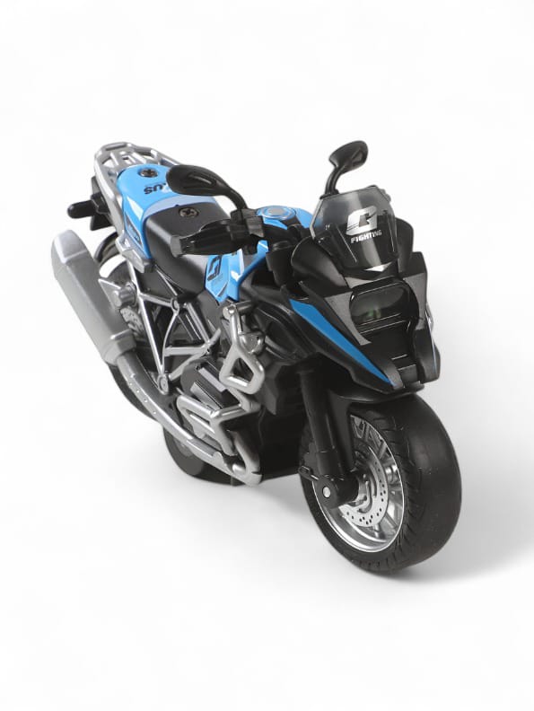 Mini Motorbike Toy - Blue | Die-Cast Motorcycle Model for Kids & Collectors (MD-N-24)