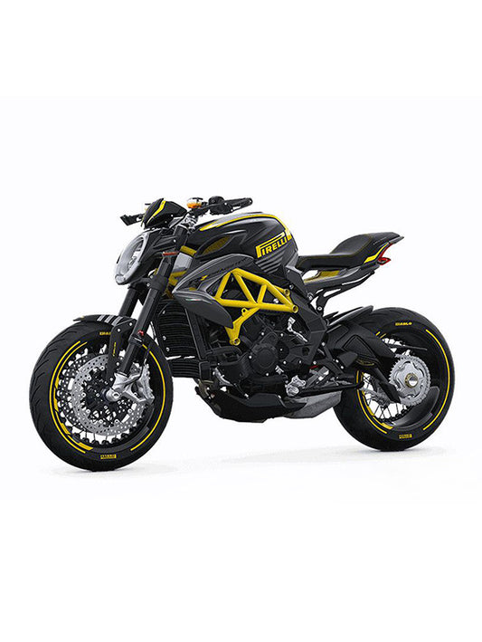 Mini Motorcycle Metal Diecast Bike - Yellow (T-M-17)