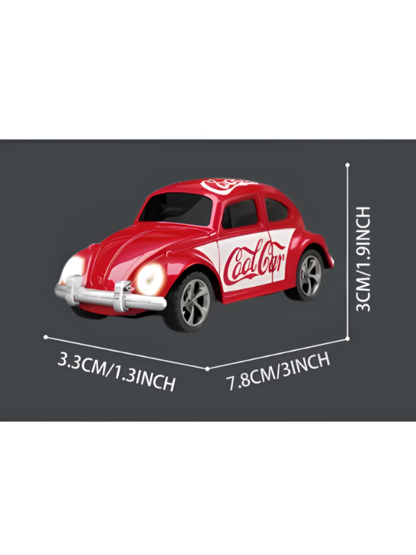 Mini RC Beetle Car – 2.4GHz Remote & App Controlled, Alloy Body Pocket-Sized Mini Racing Car Cool Car Edition MD549.