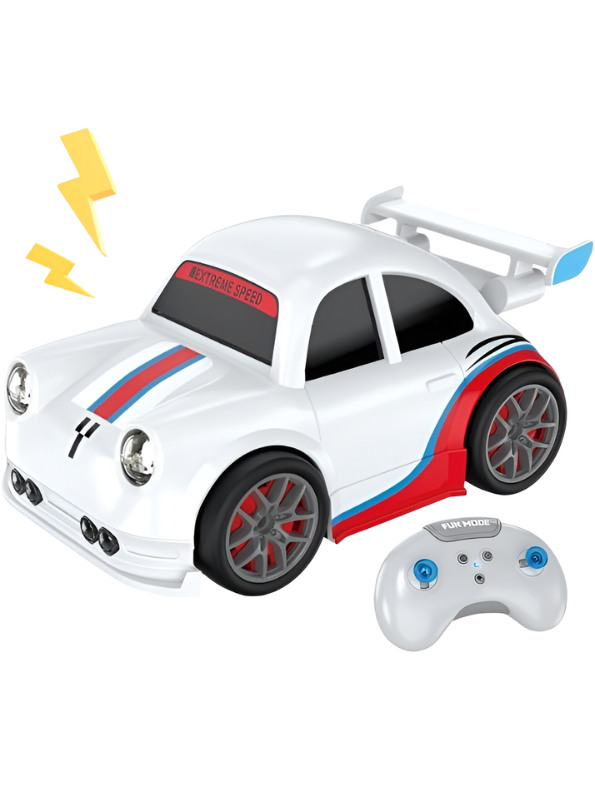 Mini RC Drift Racing Car with LED Headlights – 2.4GHz Remote Control Pocket Sports Car Toy with Drifting Action MD558
