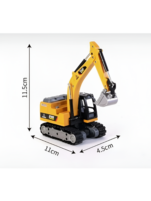 Mini RC Excavator Toy | 2.4G & App Control Pocket Construction Truck TV7309