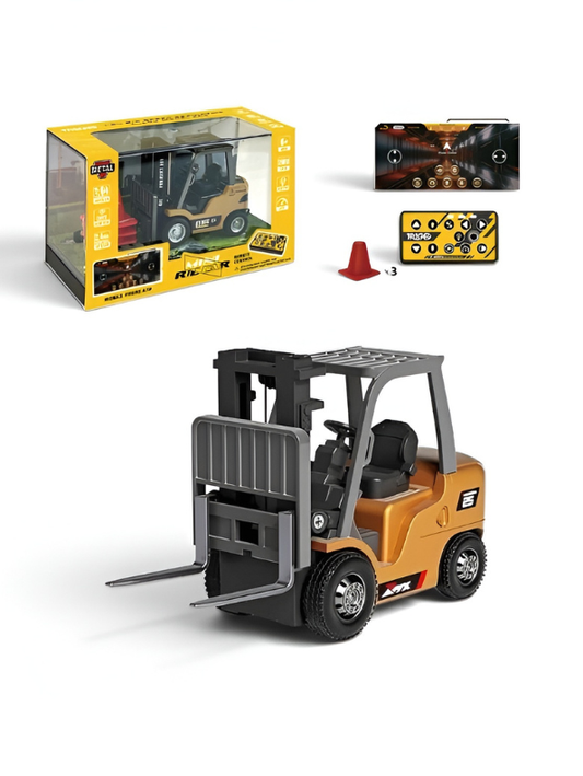 Mini RC Forklift Toy – Alloy Remote Control Construction Vehicle with App Control TV7307.