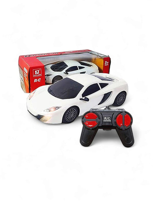 Mini Racing 4 Channel Radio Control McLaren Model - White (L-43) - Toyloft