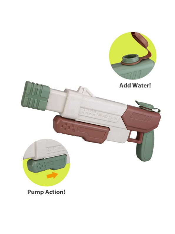 MiniRetro – Pastel Color Water Gun Blaster | Cute Squirt Pistol for Kids LMI11843.