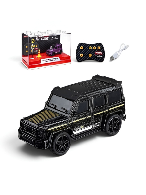Mini 1:64 Mercedes-Benz Alloy Remote Control Car with Acrylic Display Box MD4.