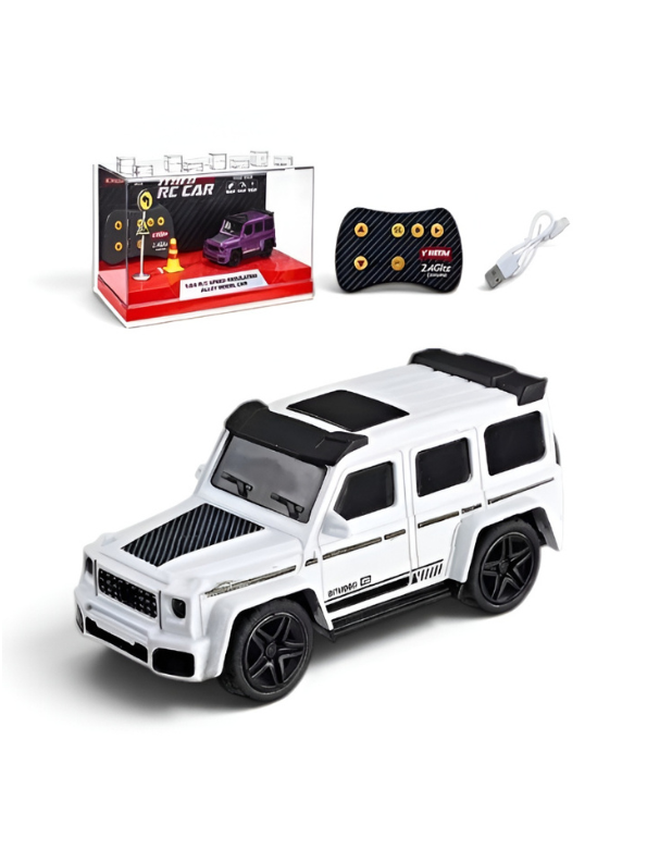 Mini 1:64 Mercedes-Benz Alloy Remote Control Car with Acrylic Display Box MD4.