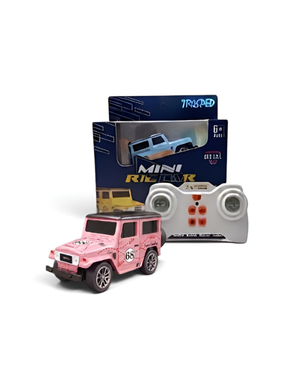 Mini 1:64 Scale RC Off-Road Land Cruiser Toy Car Pink TV5716.