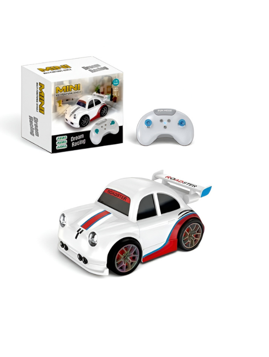 Mini RC Drift Racing Car with LED Headlights – 2.4GHz Remote Control Pocket Sports Car Toy with Drifting Action MD558