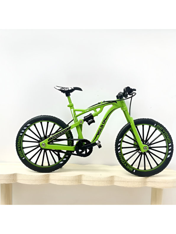 Miniature 1:8 Scale Diecast Alloy Mountain Bike Toy Model – Premium Collectible Showpiece (Green) TV7264