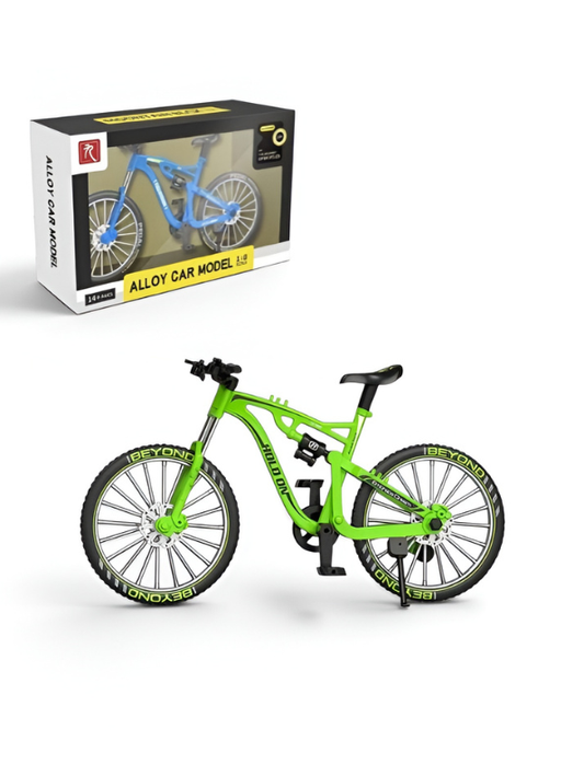 Miniature 1:8 Scale Diecast Alloy Mountain Bike Toy Model – Premium Collectible Showpiece (Green) TV7264