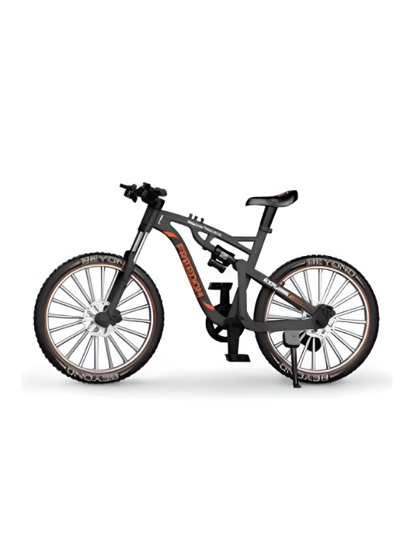 Miniature 1:8 Scale Diecast Alloy Mountain Bike Toy Model – Premium Collectible Showpiece (Black/red ) TV7264