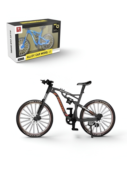 Miniature 1:8 Scale Diecast Alloy Mountain Bike Toy Model – Premium Collectible Showpiece (Black/red ) TV7264