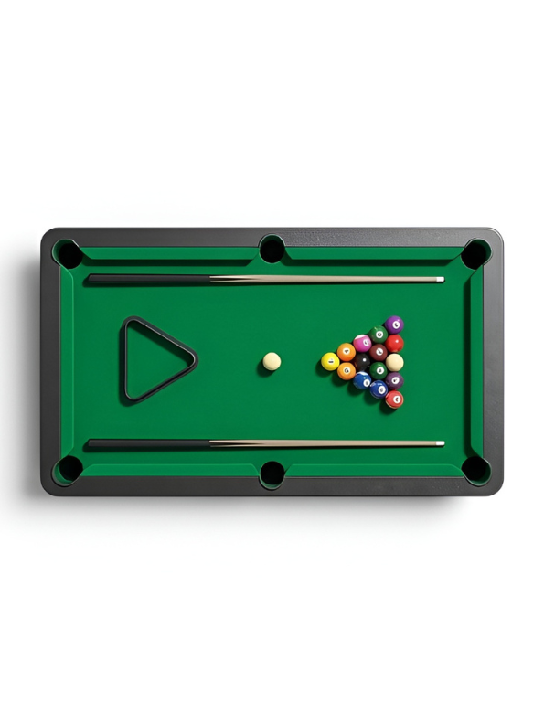 Miniature Desktop Pool Table Game | Portable Tabletop Billiards Set with Cues and Balls | Perfect Indoor Game Gift for Kids TV5885