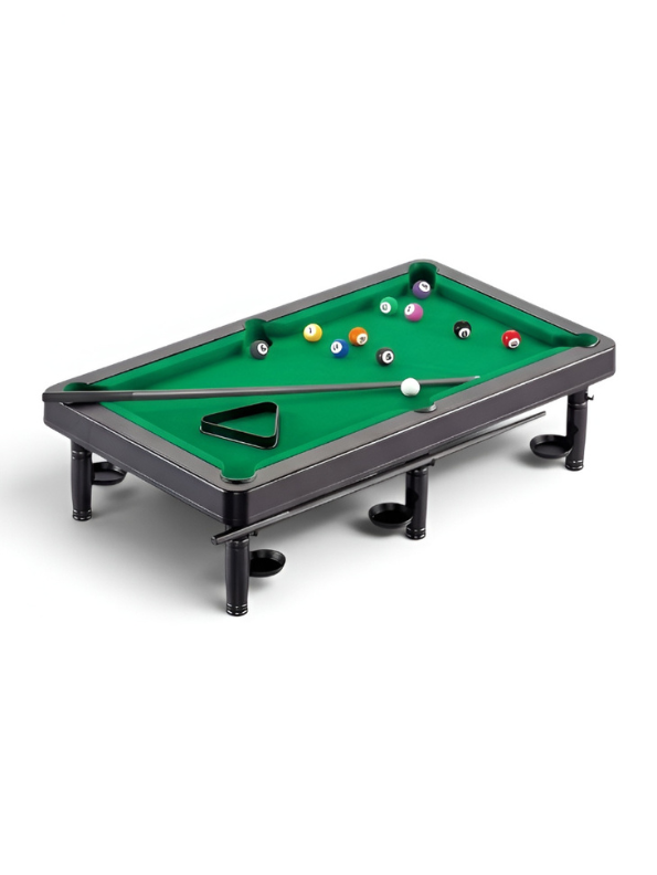 Miniature Desktop Pool Table Game | Portable Tabletop Billiards Set with Cues and Balls | Perfect Indoor Game Gift for Kids TV5885
