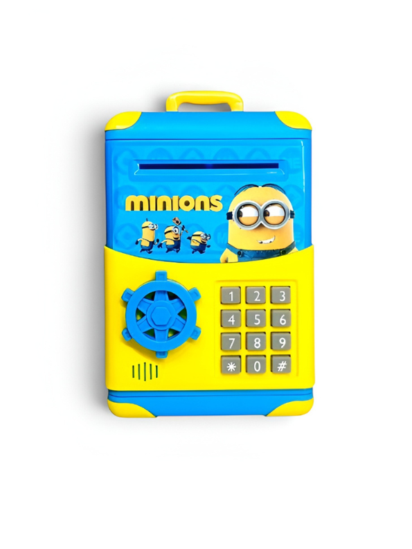 Minions Digital Piggy Bank with Password Lock & Auto Money Scroll | ATM Savings Box LMI10365.