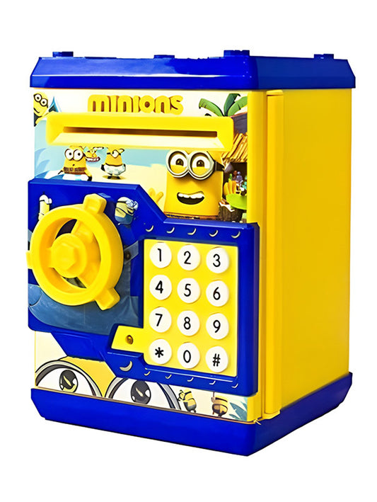 Minions Safe Lock Code Money Bank Piggy Bank Toy for Kids Electronic Lock