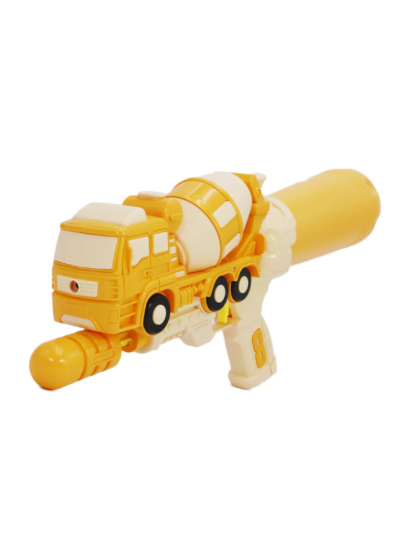 Orange - Mixer Truck Model High-Pressure Water Gun - 43cm Holi & Summer Toy for Kids, Boys & Girls LMI11844.