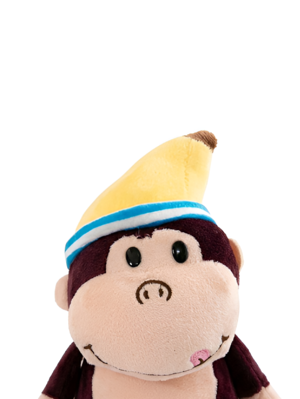 Monkey Plush Toy with Nightcap 7-Inch – Soft Stuffed Monkey Animal Brown ST11920.