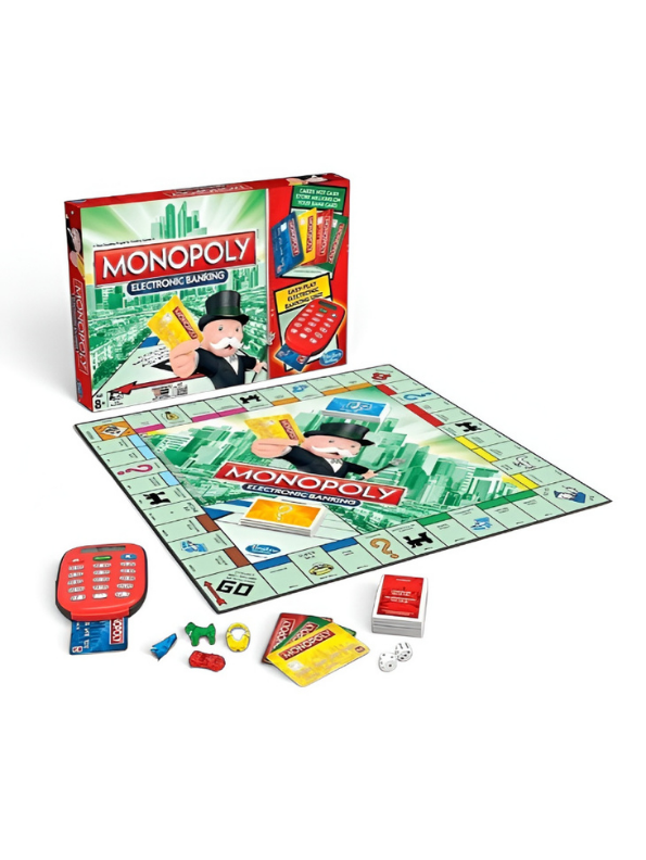 Monopoly Electronic Banking Board Game with Electronic Banking Unit MD678