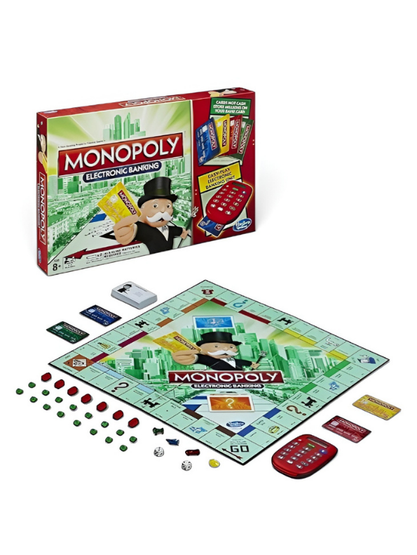 Monopoly Electronic Banking Board Game with Electronic Banking Unit MD678