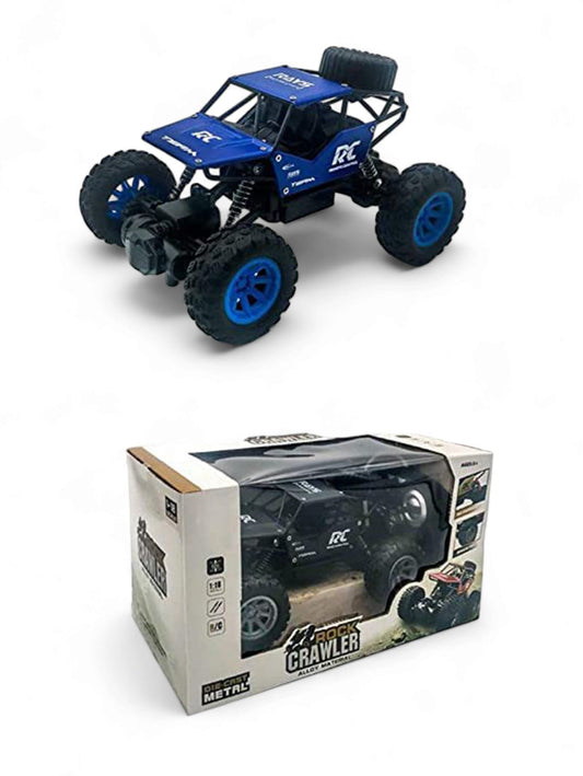 Monster Rock Crawler Car With Mist Smoke Spray Function - Blue (L-86) - Toyloft