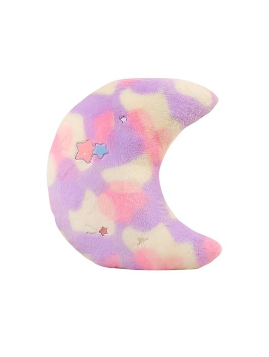 Moon Plush Soft Toy – Cute Crescent Moon Stuffed Toy Lavender ST11605.