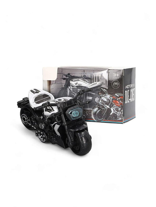 Motorbike Cool Speed Model Diecast Bike - White (NX.L-16)