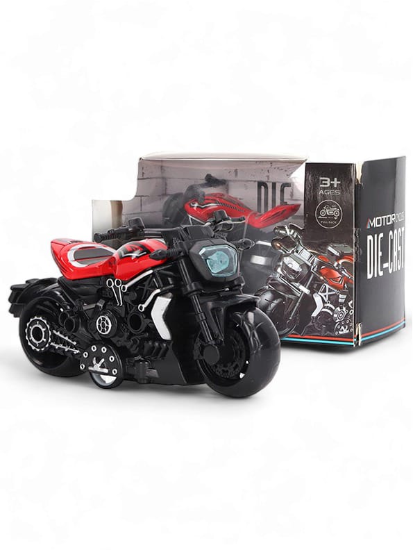 Motorbike Cool Speed Model Diecast Bike - Red (NX.L-16)