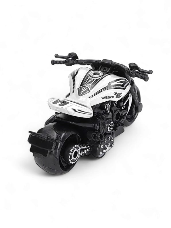 Motorbike Cool Speed Model Diecast Bike - White (NX.L-16)