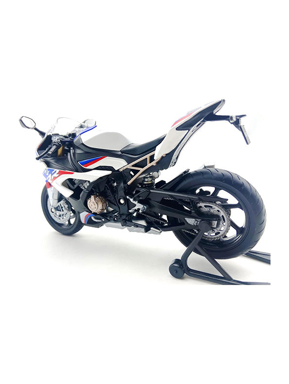 BMW S1000 RR Metal Model Diecast Bike - White (L-J-1)