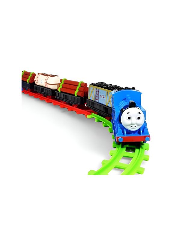 Motorized Toy Train Playset with Interchangeable Tracks and Cargo Wagons – Perfect Gift for Preschoolers LMI13860
