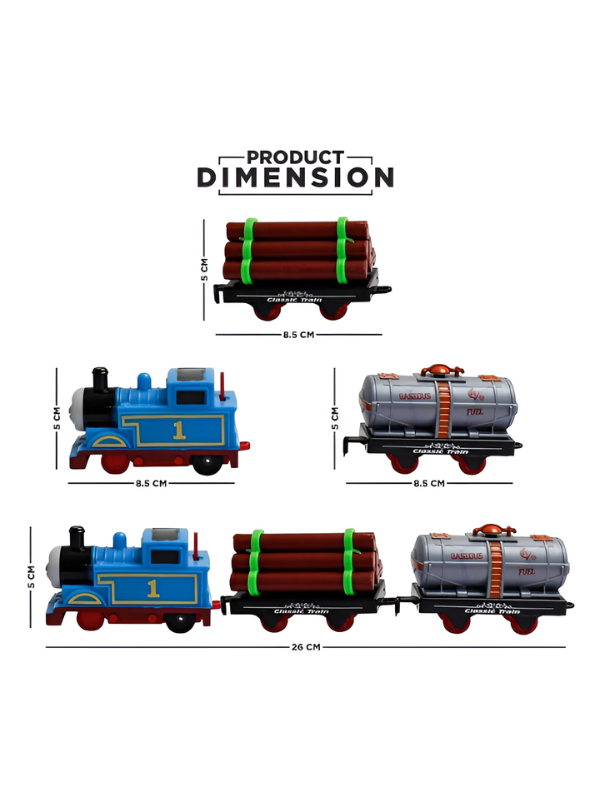 Motorized Toy Train Playset with Interchangeable Tracks and Cargo Wagons – Perfect Gift for Preschoolers LMI13860