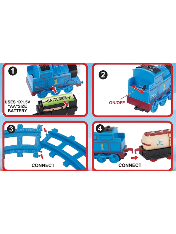 Motorized Toy Train Playset with Interchangeable Tracks and Cargo Wagons – Perfect Gift for Preschoolers LMI13860