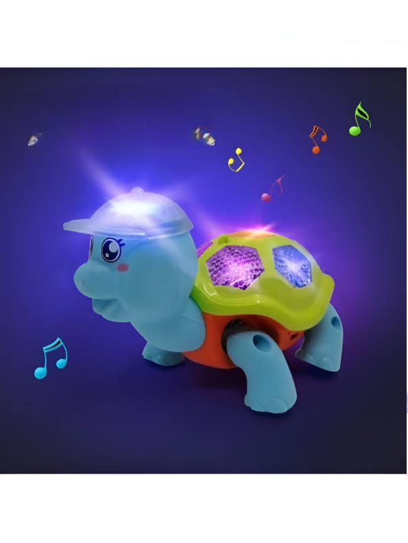 Mr. Tortoise – Electric Reptile Walking Tortoise Toy for Toddlers | Light-Up Shell, Music & Movement Toy LMI15047.